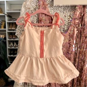 Janie & Jack ruffle sleeve top size 6 EUC